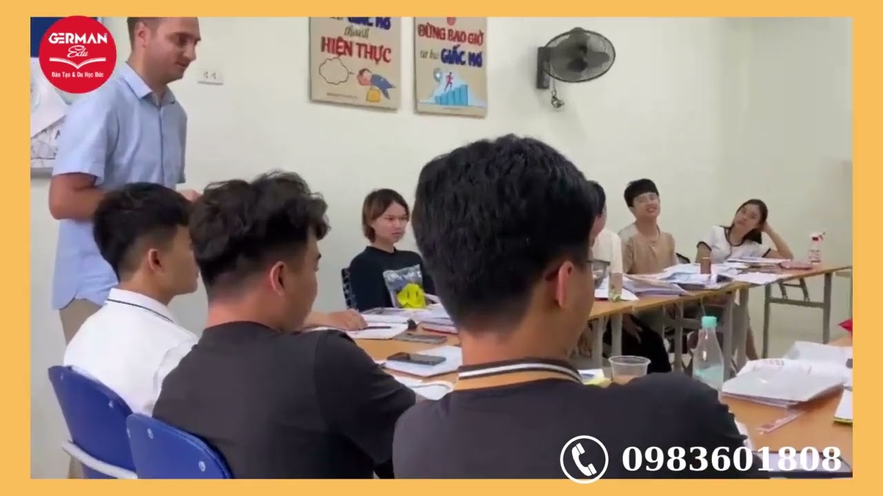 Học viên German Edu giao lưu cùng giáo viên người Đức